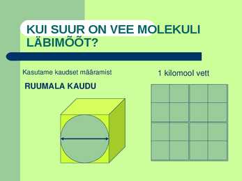 Molekulaarfüüsika #11