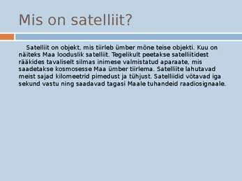 Satelliidid ja neilt saadav ilmainfo-PowerPoint #2