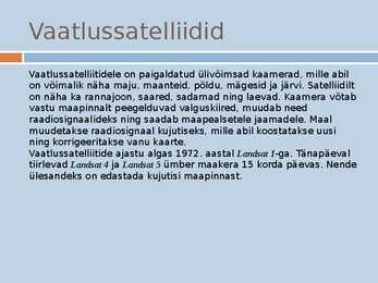 Satelliidid ja neilt saadav ilmainfo-PowerPoint #8