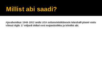 Marshalli plaan #6