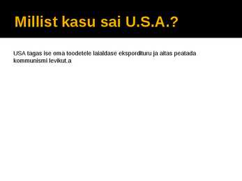 Marshalli plaan #8