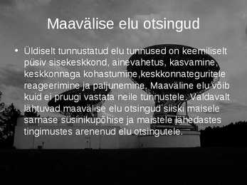 Maavälise elu otsingud-SETI programmi ülevaade #2