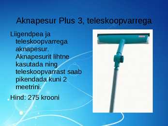Aknapesemisvahendid #3
