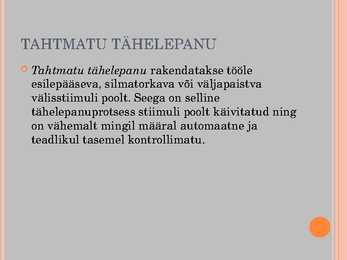 Tähelepanu-presentatsioon #4