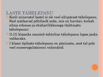Tähelepanu-presentatsioon #7