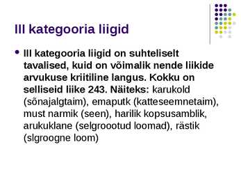 Liikide hävimine #11