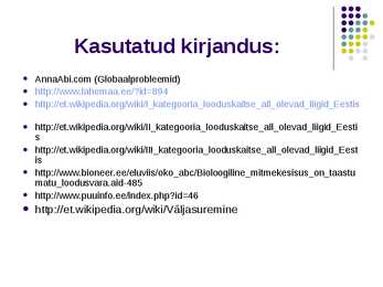 Liikide hävimine #15
