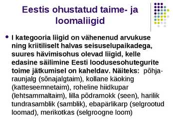Liikide hävimine #7
