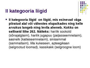Liikide hävimine #9