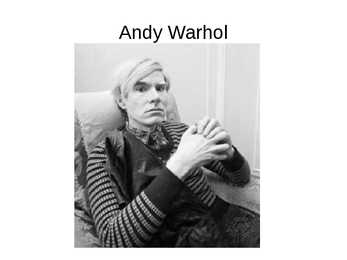 Andy Warhol esitlus inglise keelne #5