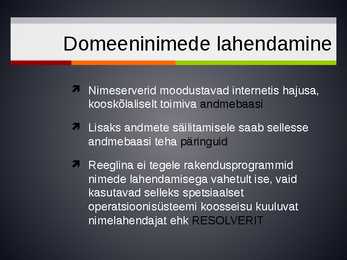 Domain Name System-esitlus #13