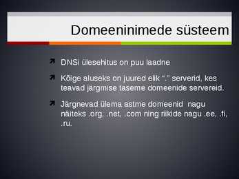 Domain Name System-esitlus #3