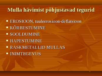 Mullahorisondid ja iseloomustus--pedosfäär- #20
