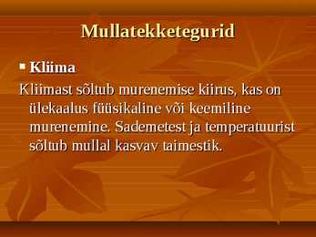 Mullahorisondid ja iseloomustus--pedosfäär- #3