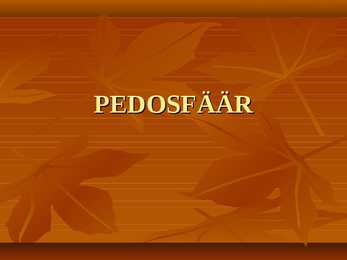 Mullahorisondid ja iseloomustus--pedosfäär-