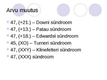 Genoommutatsioonid #4