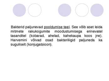 Bakterite paljunemine #2
