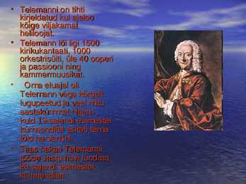 Georg Philipp Telemann ja saksa tüüpilised muusikažanrid #3