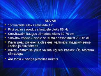 Arvutiga töötamise ohud ja nendest hoidumise viisid #13