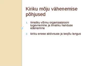 Hiliskeskaegne kirik ja paavstlus-slaidiesitlus #2
