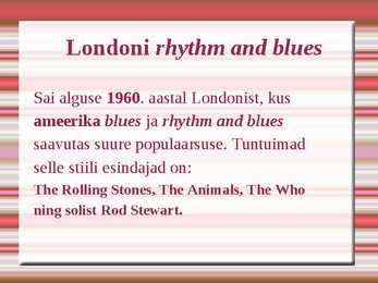 Briti 60 -date POP-ja ROCKMUUSIKA #4