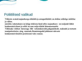 Rahvusvaheline kaubandus- ja majandusareng #11