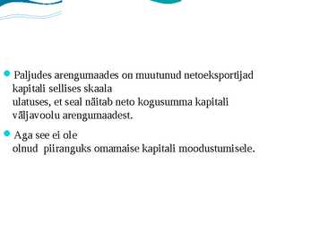 Rahvusvaheline kaubandus- ja majandusareng #7