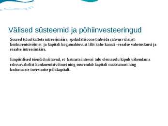 Rahvusvaheline kaubandus- ja majandusareng #9