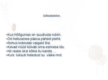 Underi luulekava #16