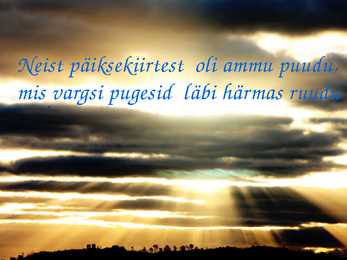 Underi luulekava #5