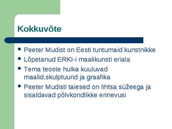 Peeter Mudist #10