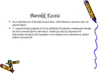 Barokk eestis #3