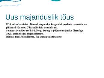 Maailm esimese maailmasõja järel #7