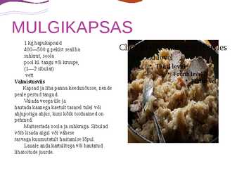 Eesti rahvustoidud #2