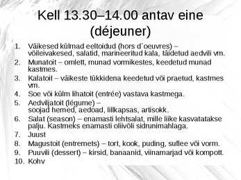 Prantsuse köök #5