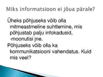 Suhtlemistõkked ja nende ületamise viisid #2