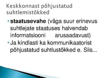 Suhtlemistõkked ja nende ületamise viisid #7
