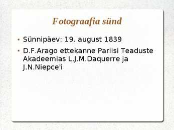Fotograafia ajalugu #3