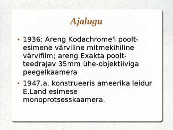 Fotograafia ajalugu #41