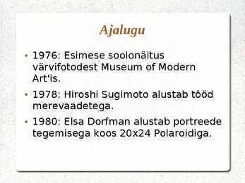 Fotograafia ajalugu #48
