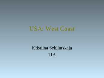 USA - west coast