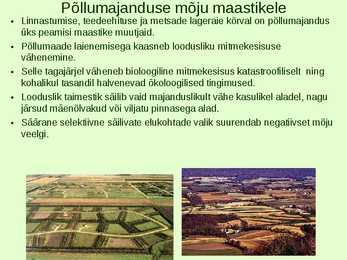 Põllumajanduse mõju keskkonnale #2