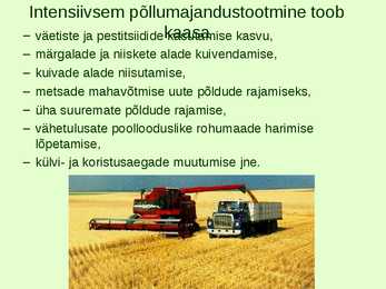Põllumajanduse mõju keskkonnale #3