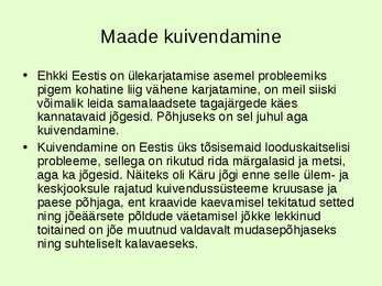 Põllumajanduse mõju keskkonnale #34
