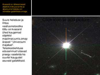 Kvasarid Powerpoint esitlus #4