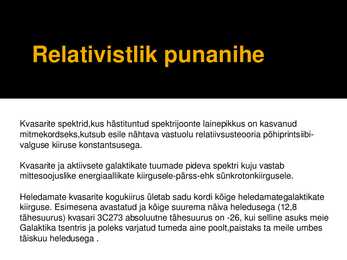 Kvasarid Powerpoint esitlus #5