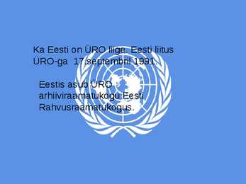 ÜRO - Ühinenud Rahvaste Organisatsioon #7