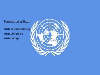 ÜRO - Ühinenud Rahvaste Organisatsioon #10