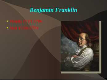 Benjamin Franklin #2