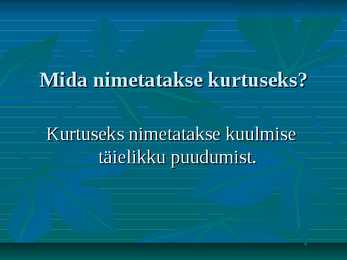 Kõrv #13